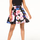 B Darlin Juniors' Printed Skirt Dress Beige Size 13