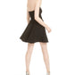 B Darlin Women's Mini Fit Flare Evening Dress Size Black 11-12
