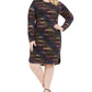 B Darlin Women's Plus All Over Disco Metallic Cocktail Dress Black Size 18W