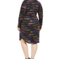 B Darlin Women's Plus All Over Disco Metallic Cocktail Dress Black Size 18W