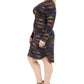 B Darlin Women's Plus All Over Disco Metallic Cocktail Dress Black Size 18W