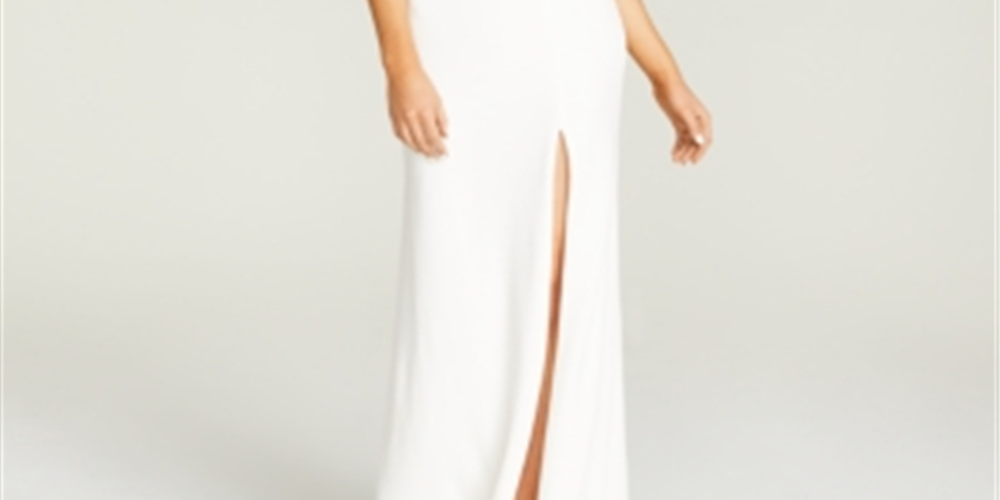 B Darlin Junior's Off The Shoulder Gown White Size 11-12
