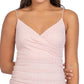 B Darlin Junior's Sparkle Dot Ruched Dress Pink Size 12