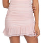 B Darlin Junior's Sparkle Dot Ruched Dress Pink Size 12