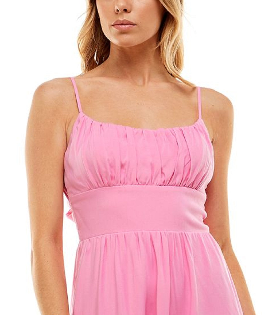 B Darlin Junior's Emma Tiered Dress Pink Size 9-10