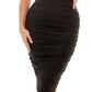 B Darlin Women's Mesh Ruched Tube Dress Black Size Medium