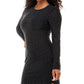 B Darlin Junior's Studded Bodycon Dress Black Size Large