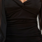 B Darlin Women's Junior's Ruched Bodycon Dress Black Size Medium
