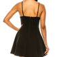 B Darlin Junior's Mesh Trim Fit & Flare Dress Black Size 12