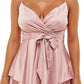 B Darlin Junior's Surplice A Line Dress Pink Size 12