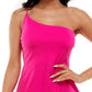 B Darlin Junior's One Shoulder Open Back Dress Pink Size Large