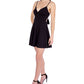 B Darlin Junior's V Neck Fit & Flare Dress Black Size 9-10