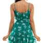 B Darlin Junior's V Neck Tie Front Dress Green Size 12