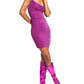 B Darlin Junior's Cowlneck Glitter Knit Dress Pink Size Medium