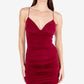 B Darlin Junior's Shirred Bodycon Dress Red Size Small