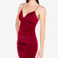 B Darlin Junior's Shirred Bodycon Dress Red Size Small