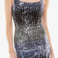 B Darlin Junior's Ombre Sequin Dress Gray Size 9-10