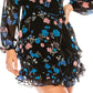 B Darlin Junior's Emma Printed Ruffled Dress Black Size 34