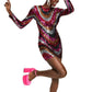 B Darlin Junior's Sequined Low Back Mini Dress Black Size Small