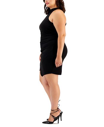 B Darlin Women's Mock Neck A Line Dress Black Size 14