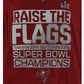 NFL Tampa Bay Buccaneers Super Bowl LV Champions Raise Womens Tshirt Tee