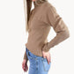 &Merci - Ribbed Mock Neck Sweater