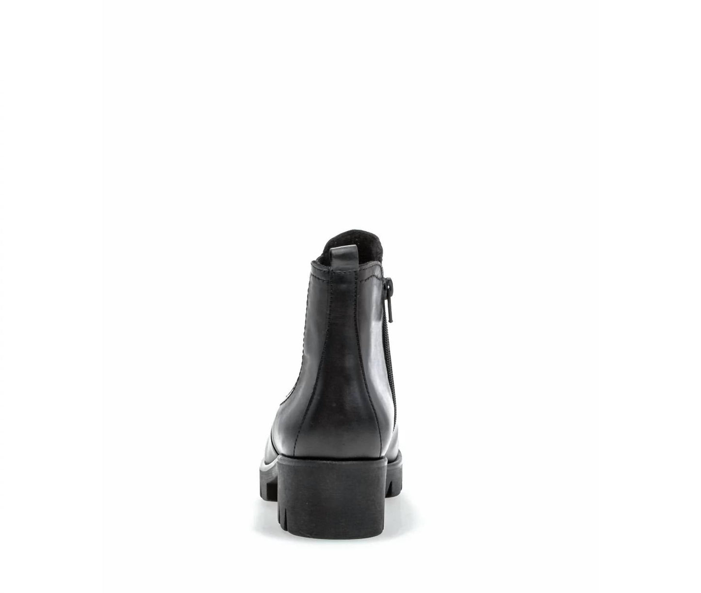 Gabor - Women's Block Heel Leather Zip Bootie