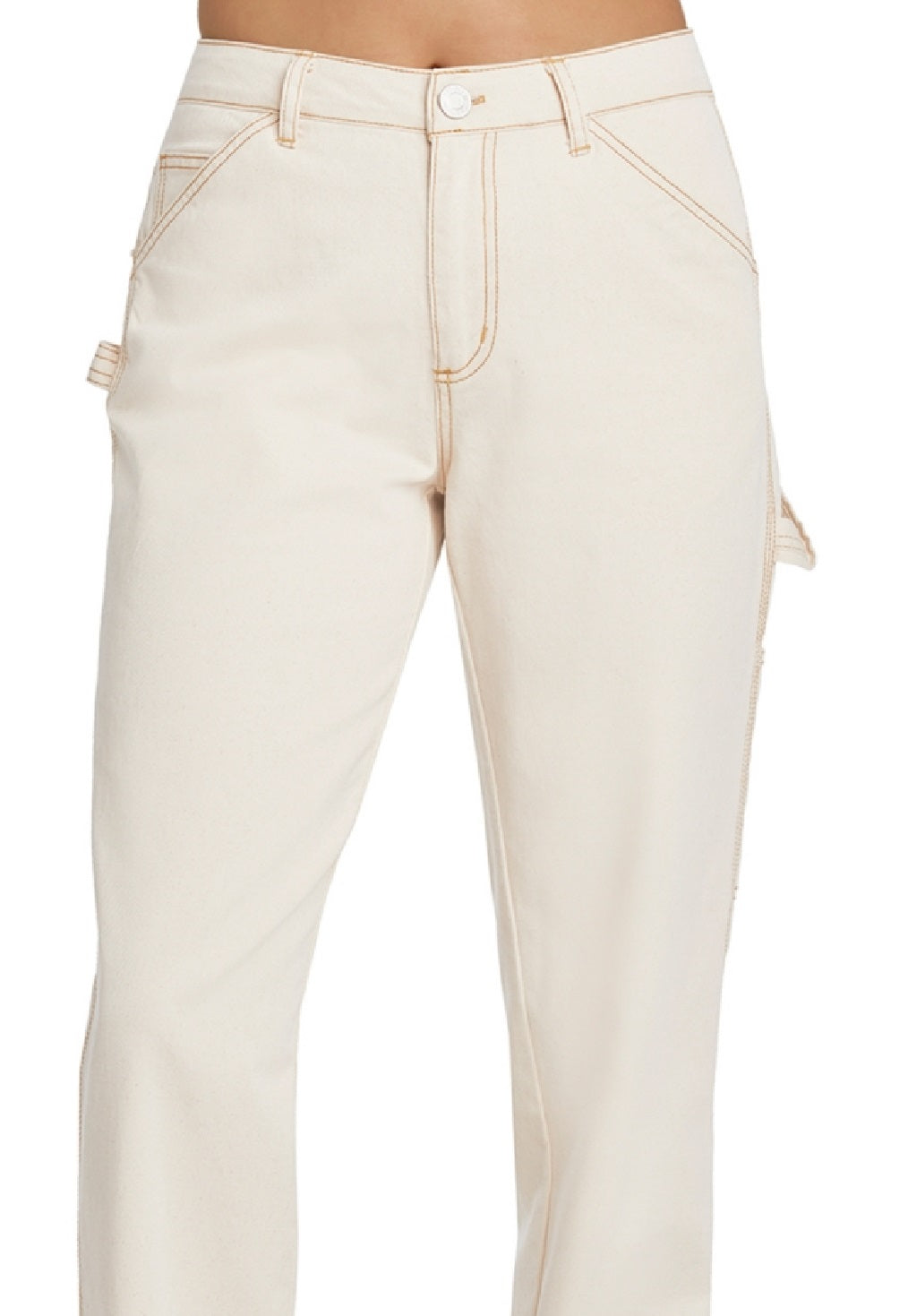Dickies Women's Relaxed Fit Carpenter Pants White Size 15