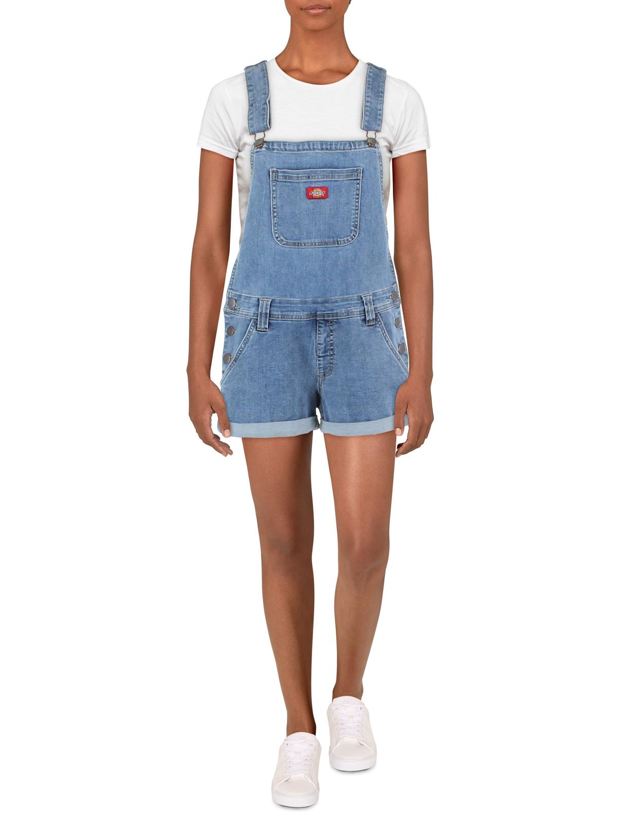 Dickies Junior's Sleeveless Shortalls Dress Blue Size X-Large