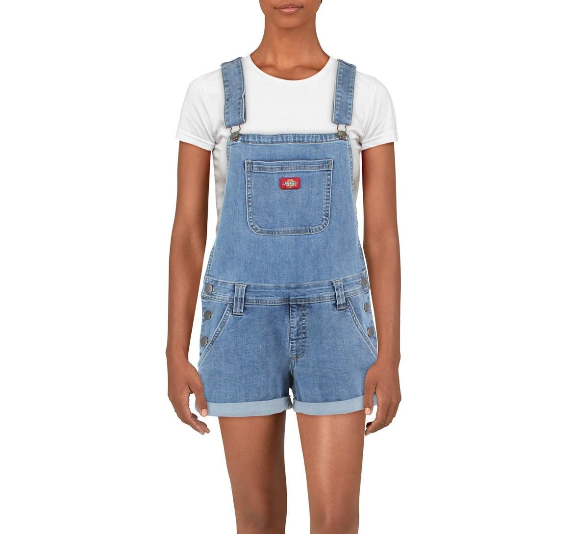 Dickies Junior's Sleeveless Shortalls Dress Blue Size X-Large
