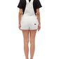 Dickies Women's Cuffed Overalls Dress White Size Medium