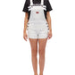 Dickies Women's Cuffed Overalls Dress White Size Medium
