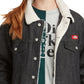 Dickies Junior's Fleece Lined Denim Jacket Black Size X-Large