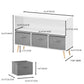 Bookcase With Collapsible Drawers, Book Display Organizer