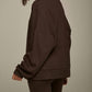 Lanston - Porter Ribbed Oversized Crewneck Pullover Top