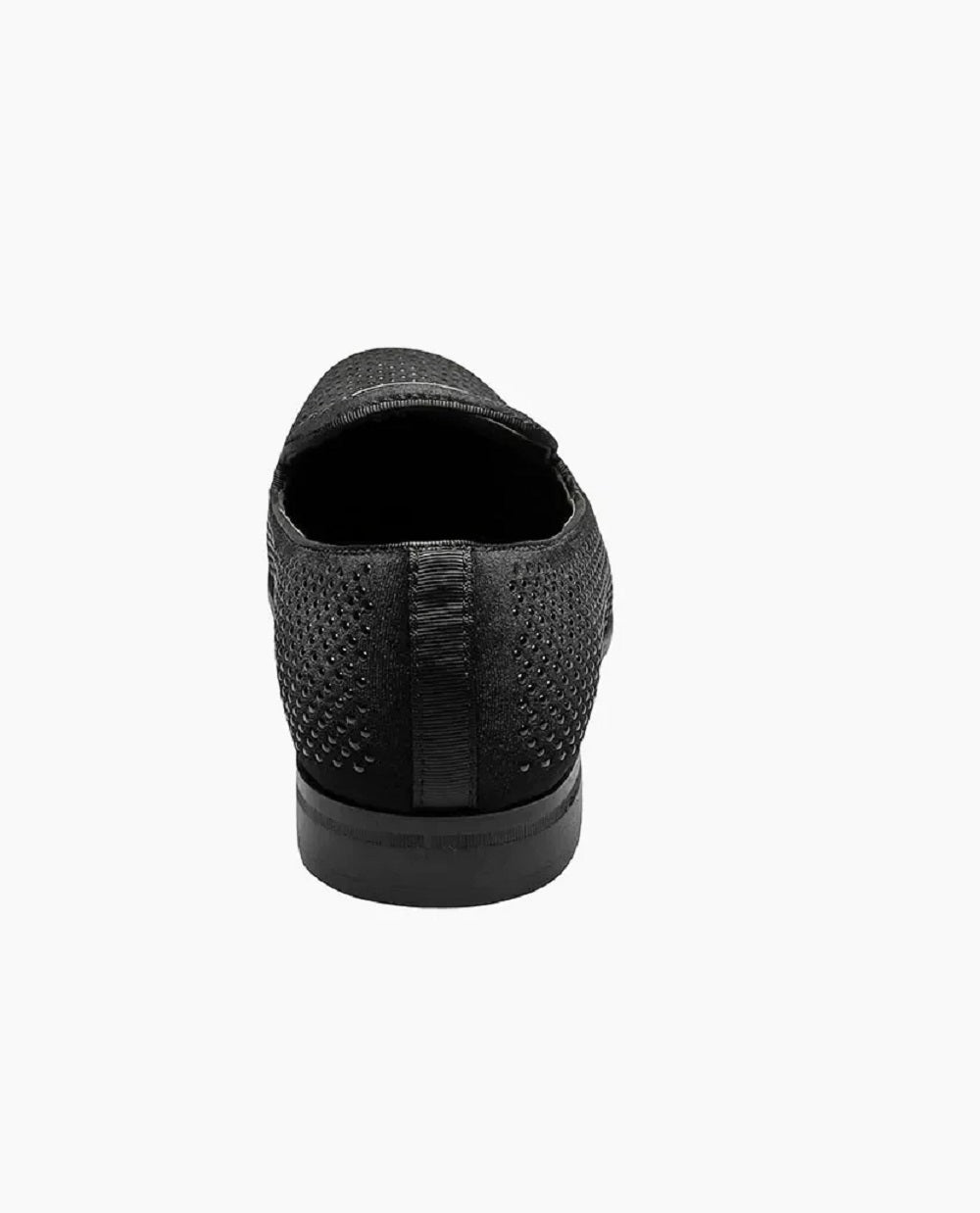Stacy Adams Men's Swagger Studded Ornament Slip On Shoes Black Size 12 M
