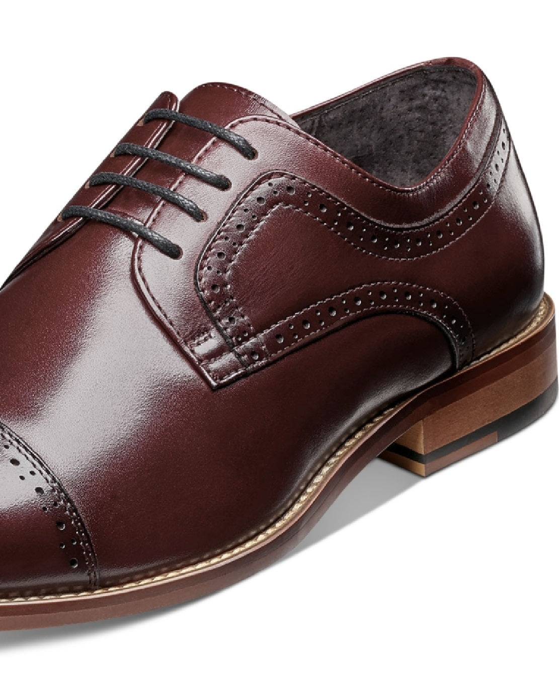 Stacy Adams Men's Dickinson Cap Toe Oxfords Shoes Red Size 8 M