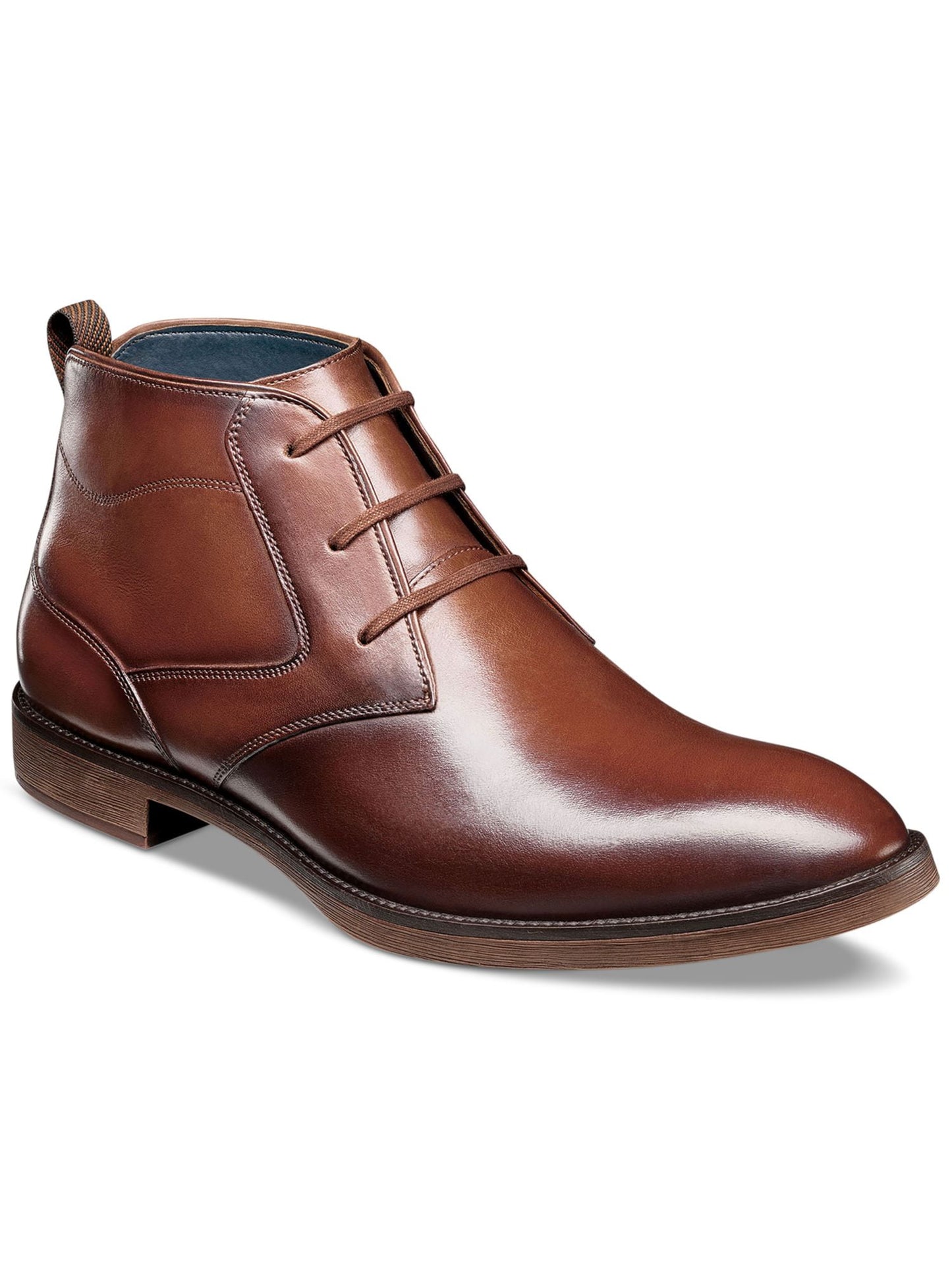 Stacy Adams Men's Kyron Plain Toe Lace Up Chukka Boots Brown Size 13 M