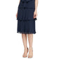 SL Fashions Women's Tiered Chiffon Dress With Cardigan Blue Size 14