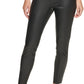 DKNY Women's Faux Leather Leggings Black Size X-Large