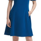 DKNY Women's Flounce Fit & Flare Dress Blue Size 2