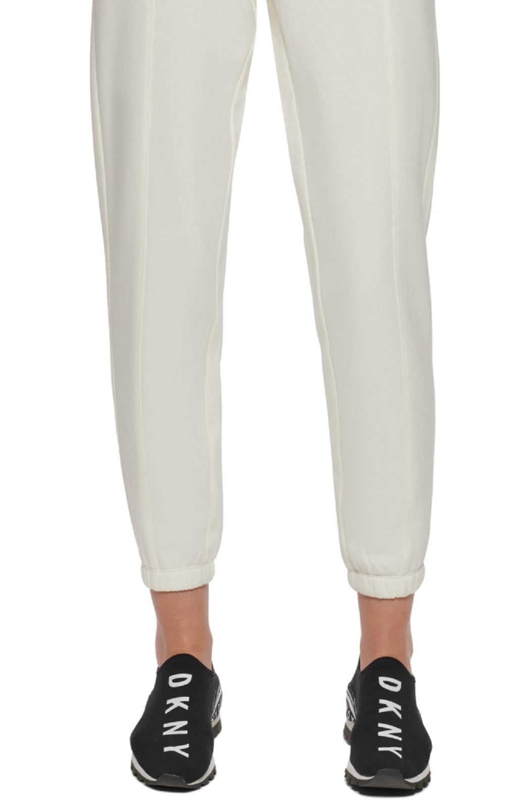 DKNY Women's Sport Drawstring Logo Joggers White Size X-Large