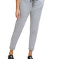 DKNY Women's Cotton Rhinestone Logo Jogger Pants Grey Size Small