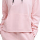 DKNY Women's Cotton Logo Graphic Hoodie Pink Size X-Small