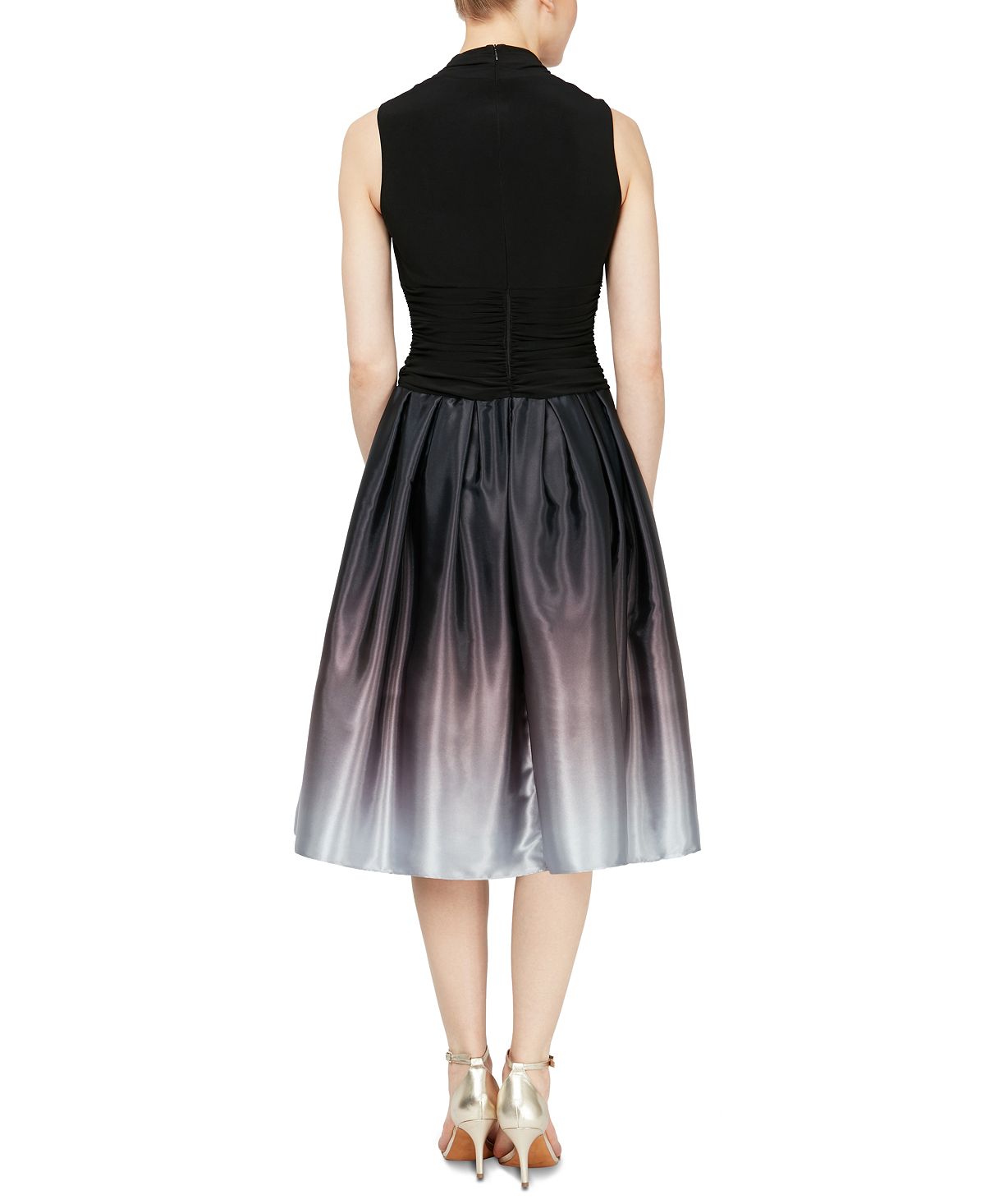 SL Fashions Women's Ombre Party Dress Black Size 10
