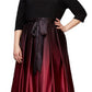 एसएल फैशन्स वीमेन्स प्लस ओम्ब्रे बॉलगाउन ब्लैक साइज़ 18W