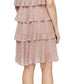 SL Fashions Women's Tiered Shimmer Shift Dress Pink Size 16