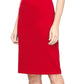 SL Fashions Women's Beaded Sleeve Sheath Dress Red Size 12