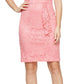 SL Fashions Women's Lace Sheath Dress Pink Size 4
