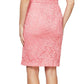 SL Fashions Women's Lace Sheath Dress Pink Size 4